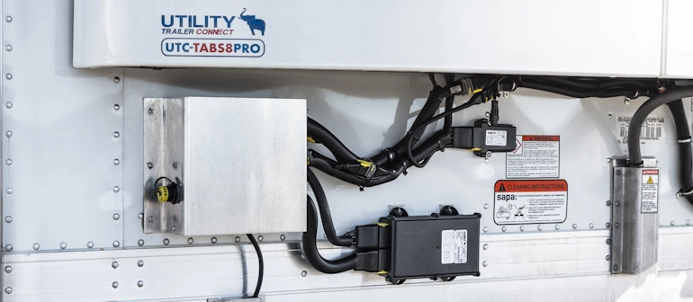 Integrated Utility Trailer Connect telematics