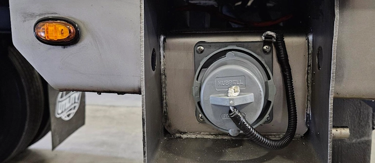 Shore power ready, front and rear plug options
